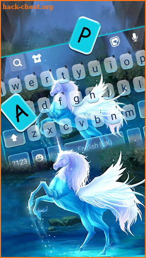 Dreamy Pegasus Keyboard Background screenshot