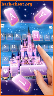 Dreamy Princess Castle Keyboard Theme screenshot