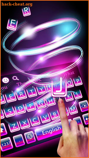 Dreamy Purple Rays Keyboard screenshot