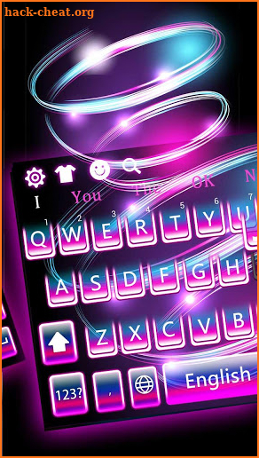 Dreamy Purple Rays Keyboard screenshot