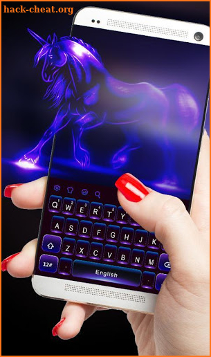 Dreamy Unicorn Keyboard Theme screenshot