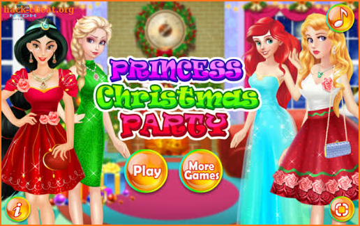 Dress up games for girl - Princess Christmas Party screenshot