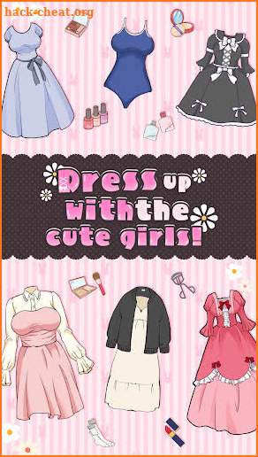 Dress up with the cute girls! screenshot