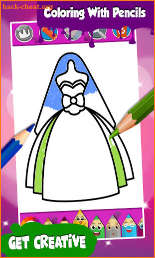 Dresses Coloring Pages ( Coloring Book For Kids ) screenshot