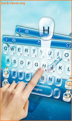 Drifting Bottle Keyboard Theme screenshot