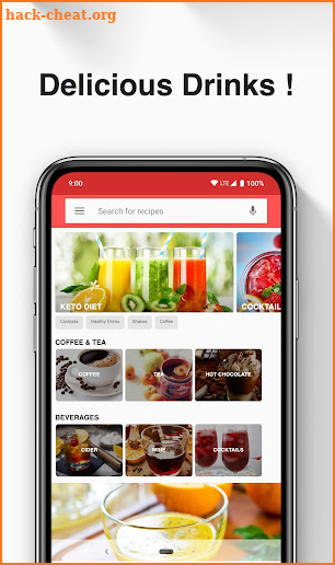 Drink and Cocktail Recipes App screenshot