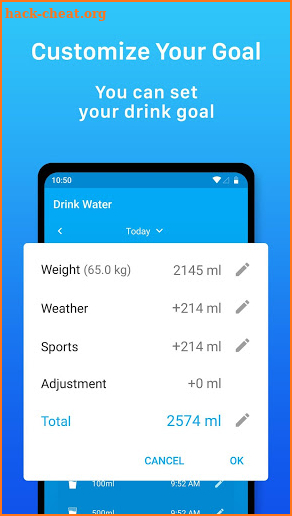 Drink Water Reminder: Water Intake Tracker & Alarm screenshot