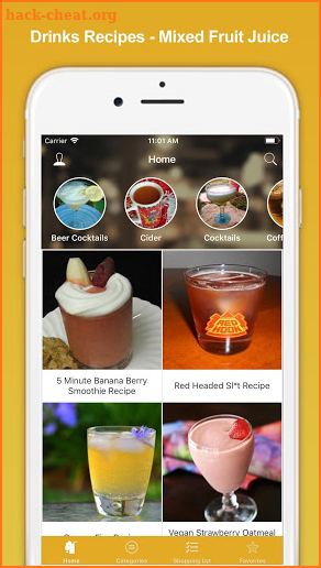 Drinks Recipes - Fruit Juice screenshot