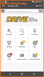 DRIVE Auto Auctions screenshot