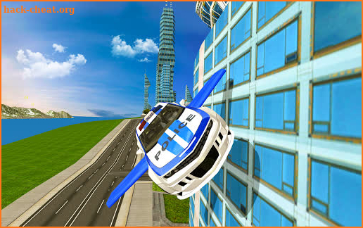 Drive Real Futuristic Police Flying Car 3D screenshot