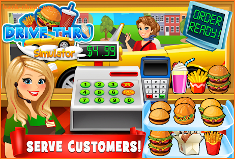 Drive Thru Simulator - Kids Mega City Food FREE screenshot
