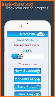 DrivePad Teen Driving Log screenshot