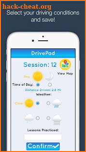 DrivePad Teen Driving Log screenshot