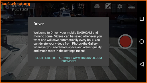 Driver screenshot