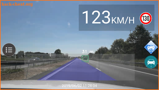 Driver Assistance System (ADAS) - Dash Cam screenshot