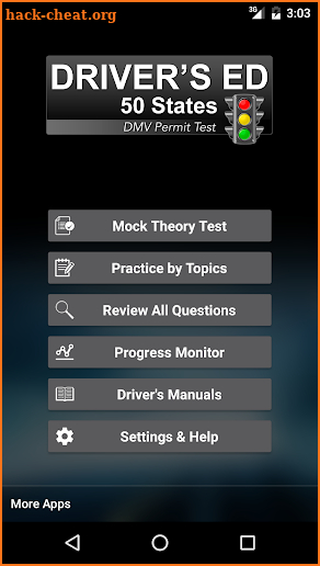 Drivers Ed: Free DMV Permit Practice Test 2018 screenshot