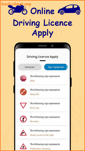 Driving Licence Apply Online screenshot
