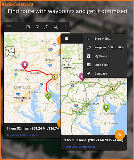Driving Route Finder™ - Find GPS Location & Routes screenshot