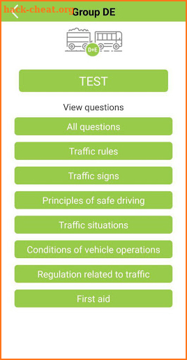 Driving school tests - eTesty.CZ screenshot