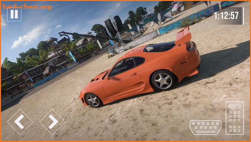 Driving Toyota Supra Car Game screenshot