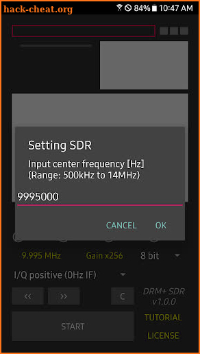 DRM+ SDR screenshot