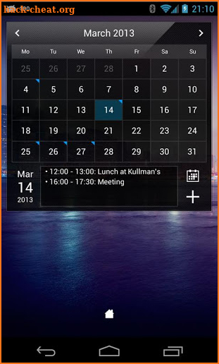 Droid Calendar Widget screenshot