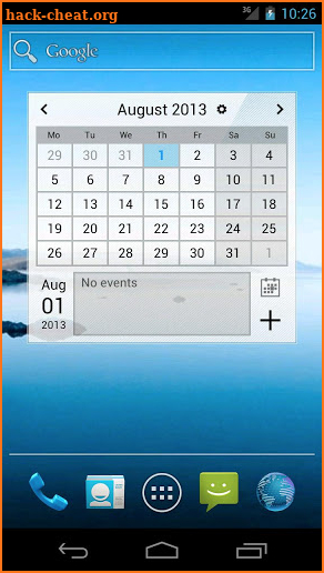 Droid Calendar Widget screenshot