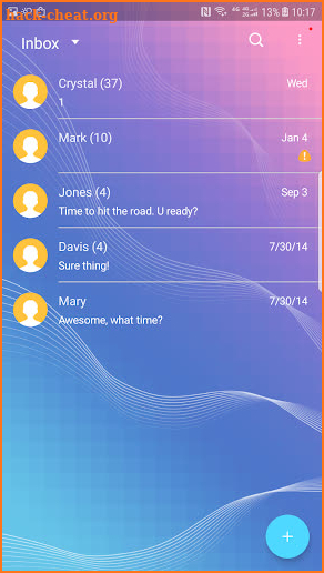 Droid style for Handcent Next SMS screenshot