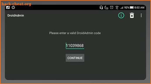 DroidAdmin for Android Tips screenshot