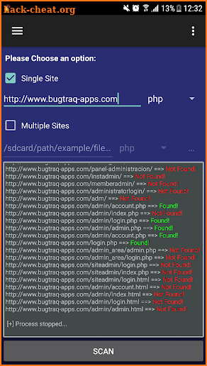 Droidbug Admin Panel Finder FREE screenshot