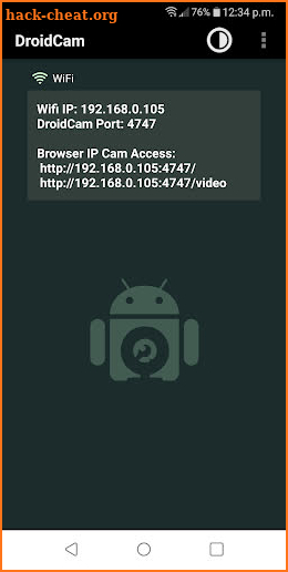 DroidCam Wireless Webcam screenshot
