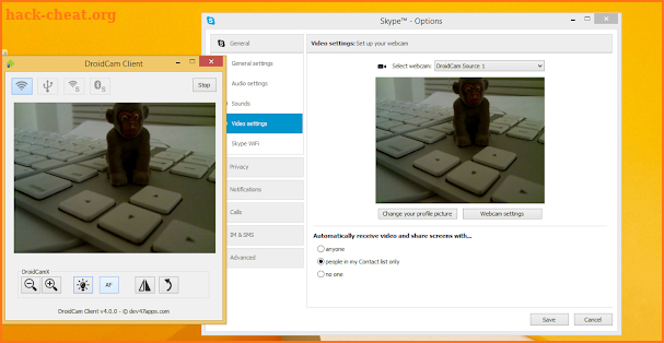 DroidCamX Wireless Webcam Pro screenshot