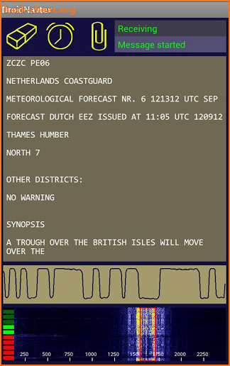 DroidNavtex for marine screenshot