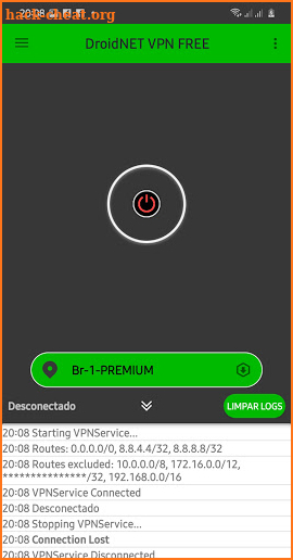 DroidNET VPN FREE screenshot