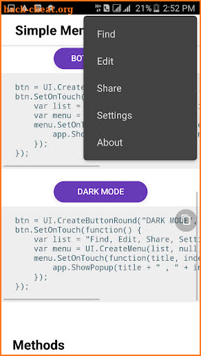 DroidScript UI Kit screenshot