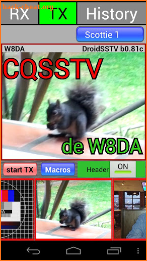 DroidSSTV - SSTV for Ham Radio screenshot