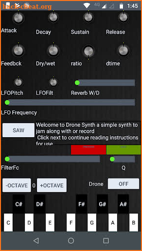 Drone Synth screenshot