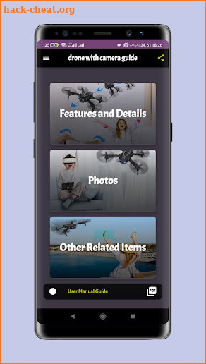 drone with camera guide screenshot