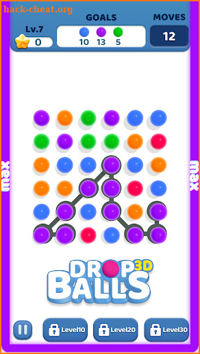 Drop Balls 3D - Connect Game screenshot