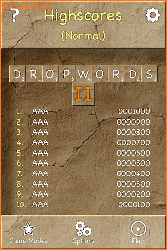 Dropwords 2 (Free) screenshot