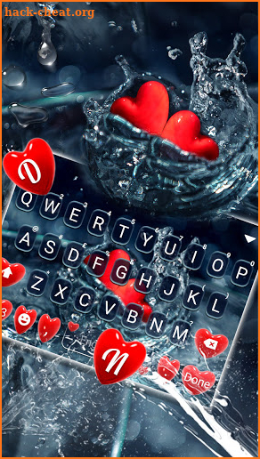 Drowning Hearts Keyboard Background screenshot