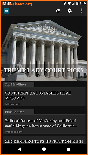 Drudge News Today - An app to read Drudge Report screenshot