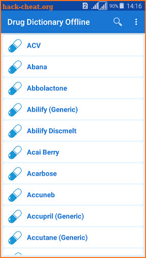 Drug Dictionary Offline For Free screenshot