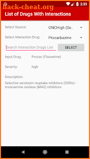 Drug Interaction Checker screenshot