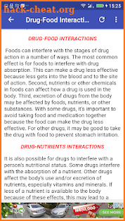 Drug Interactions screenshot