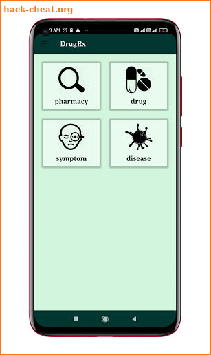 DrugRx (disease,diagnosis,medicine,prescription) screenshot