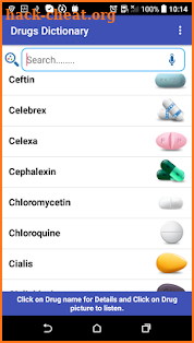 Drugs Dictionary screenshot