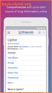 Drugs.com Medication Guide screenshot