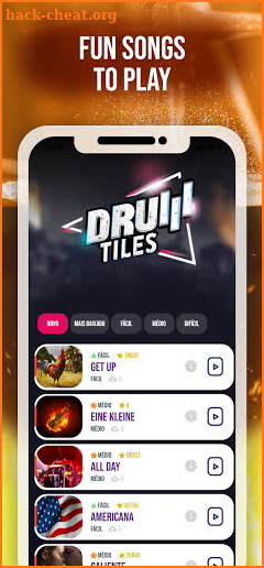 Drum Tiles: drumming game screenshot
