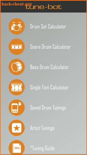 Drum Tuning Calculator screenshot